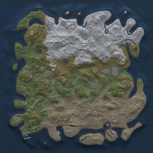 Thumbnail Rust Map: Procedural Map, Size: 4500, Seed: 61061, 19 Monuments