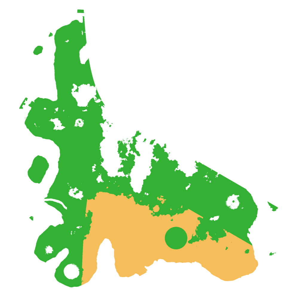 Biome Rust Map: Procedural Map, Size: 3600, Seed: 343201321
