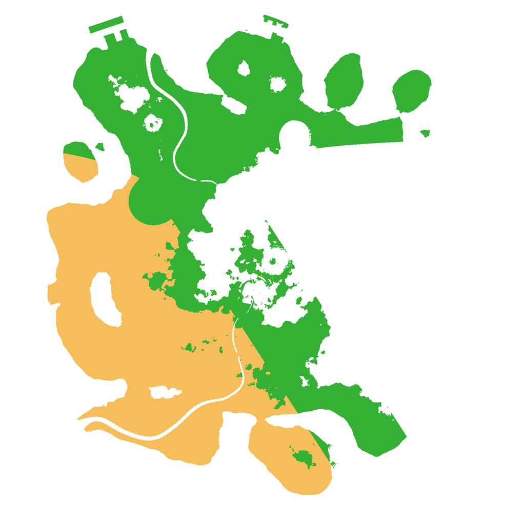 Biome Rust Map: Procedural Map, Size: 3000, Seed: 1480054526