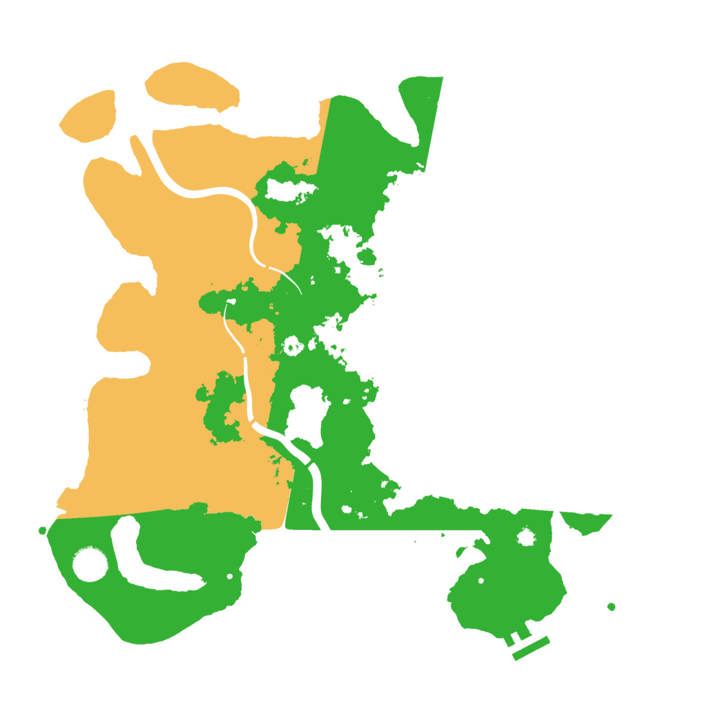 Biome Rust Map: Procedural Map, Size: 3600, Seed: 90338192
