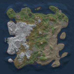 Thumbnail Rust Map: Procedural Map, Size: 3750, Seed: 352165132, 18 Monuments