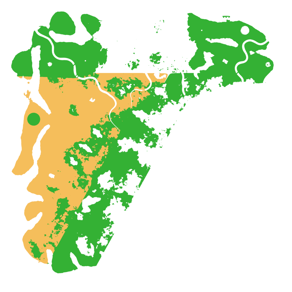Biome Rust Map: Procedural Map, Size: 6000, Seed: 1051022724