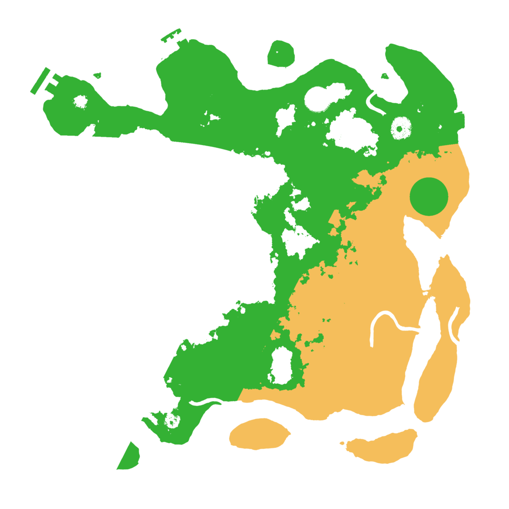 Biome Rust Map: Procedural Map, Size: 3500, Seed: 1250140871