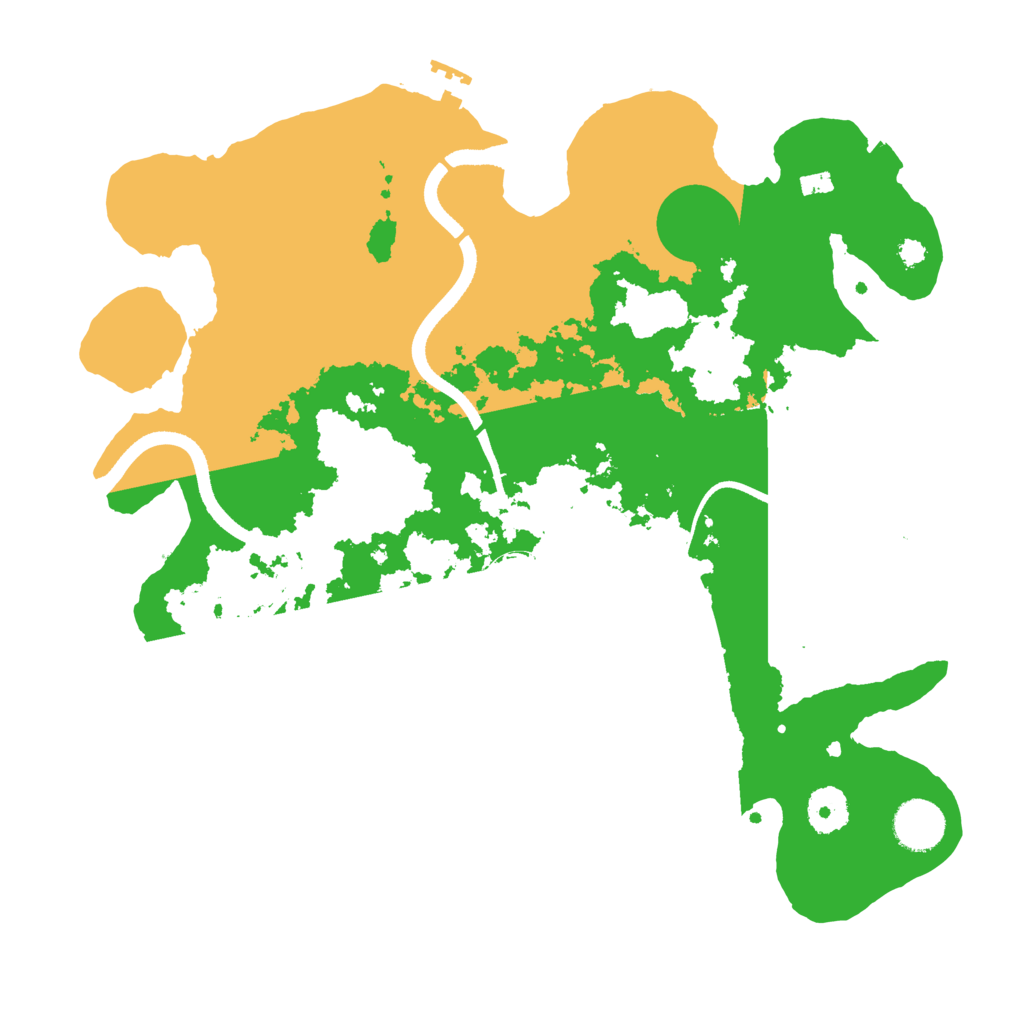 Biome Rust Map: Procedural Map, Size: 3500, Seed: 78740336