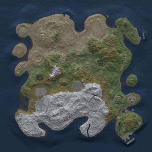 Thumbnail Rust Map: Procedural Map, Size: 3500, Seed: 78740336, 16 Monuments