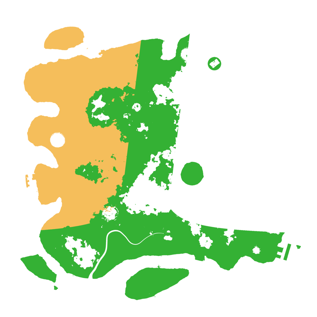 Biome Rust Map: Procedural Map, Size: 3800, Seed: 44433