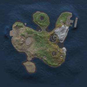 Thumbnail Rust Map: Procedural Map, Size: 1800, Seed: 215651610, 5 Monuments