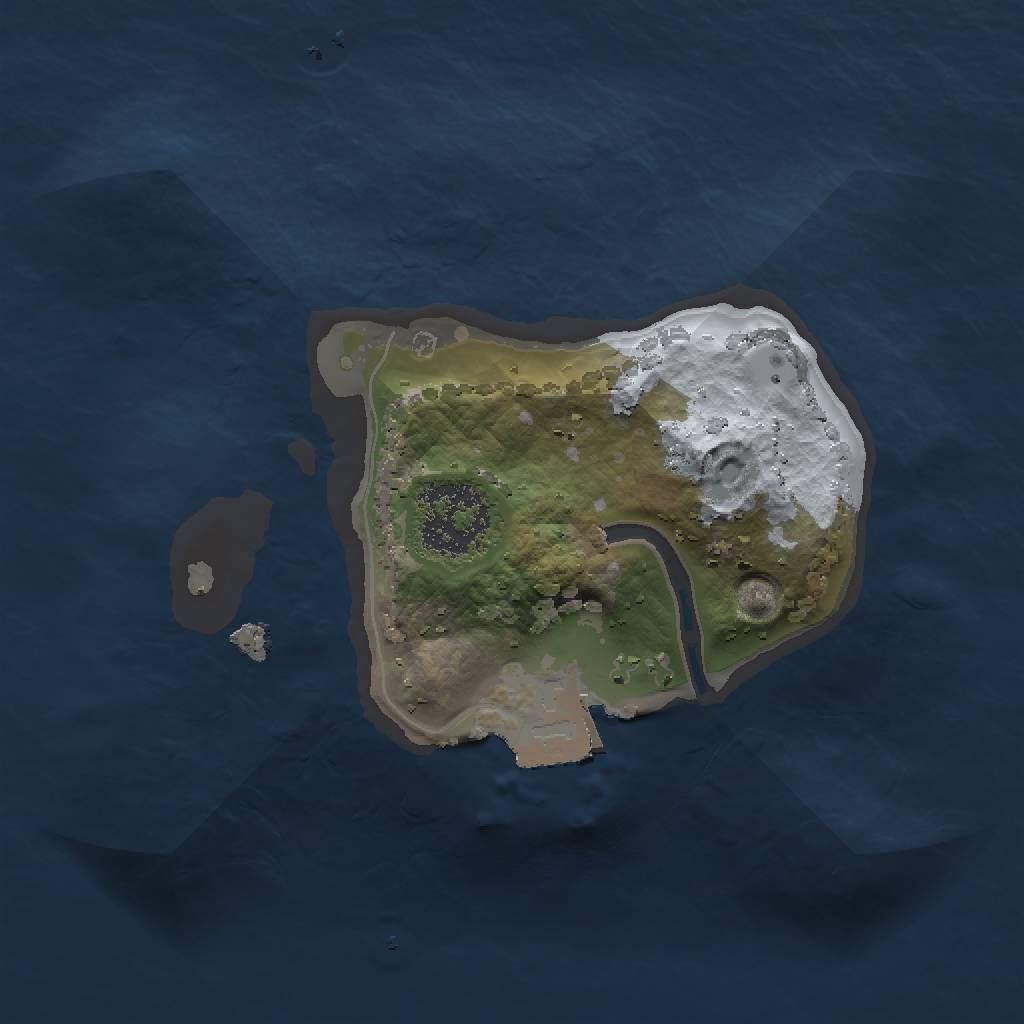 Rust Map: Procedural Map, Size: 1375, Seed: 1255, 3 Monuments