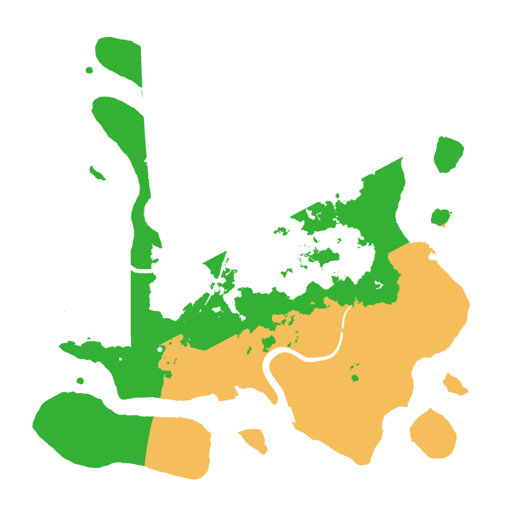 Biome Rust Map: Procedural Map, Size: 3000, Seed: 358313591