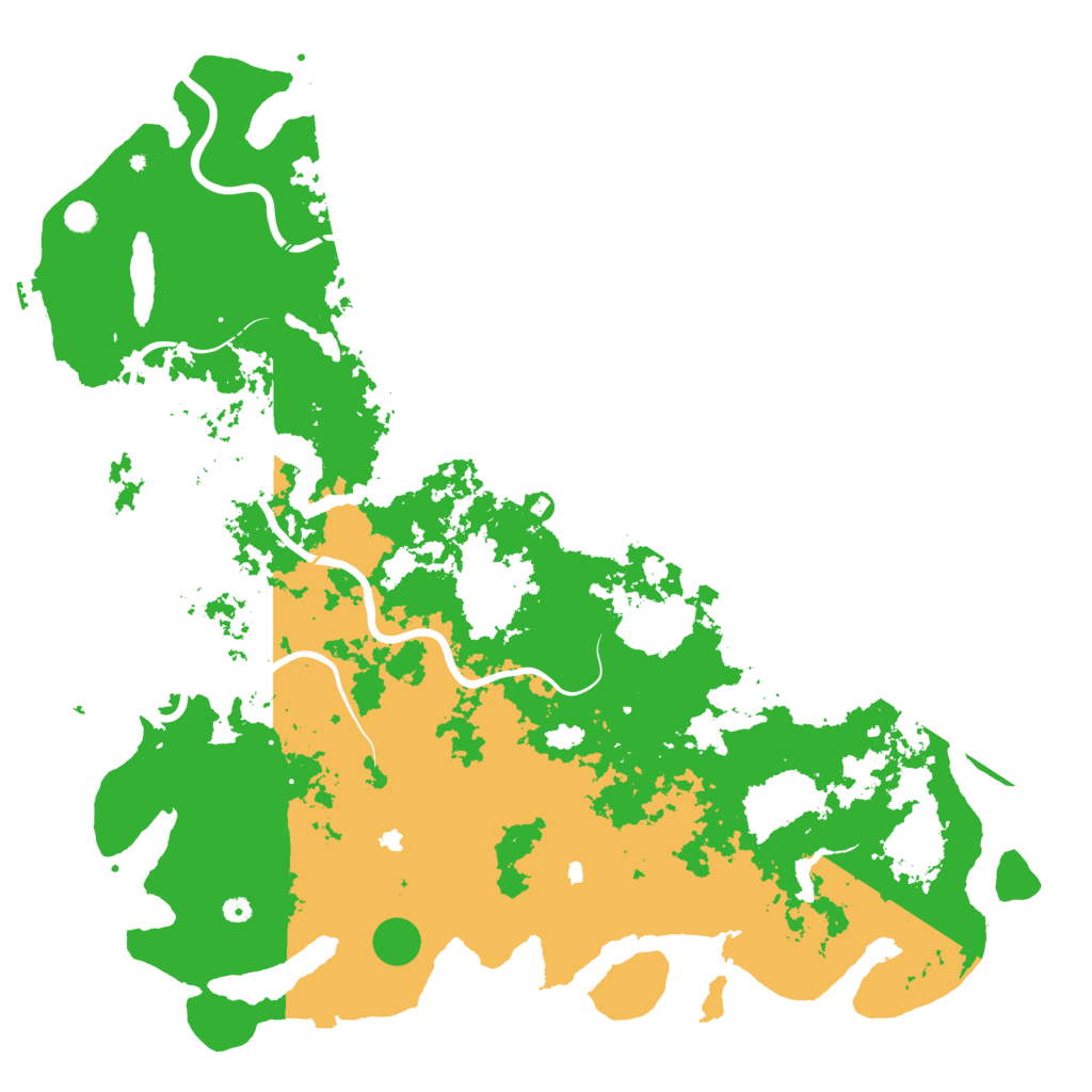Biome Rust Map: Procedural Map, Size: 6000, Seed: 81106104