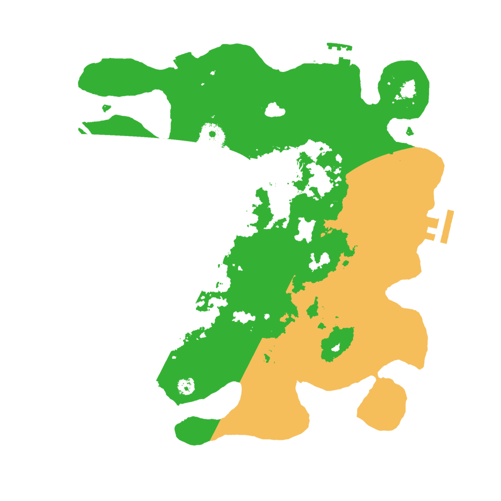 Biome Rust Map: Procedural Map, Size: 3000, Seed: 7374