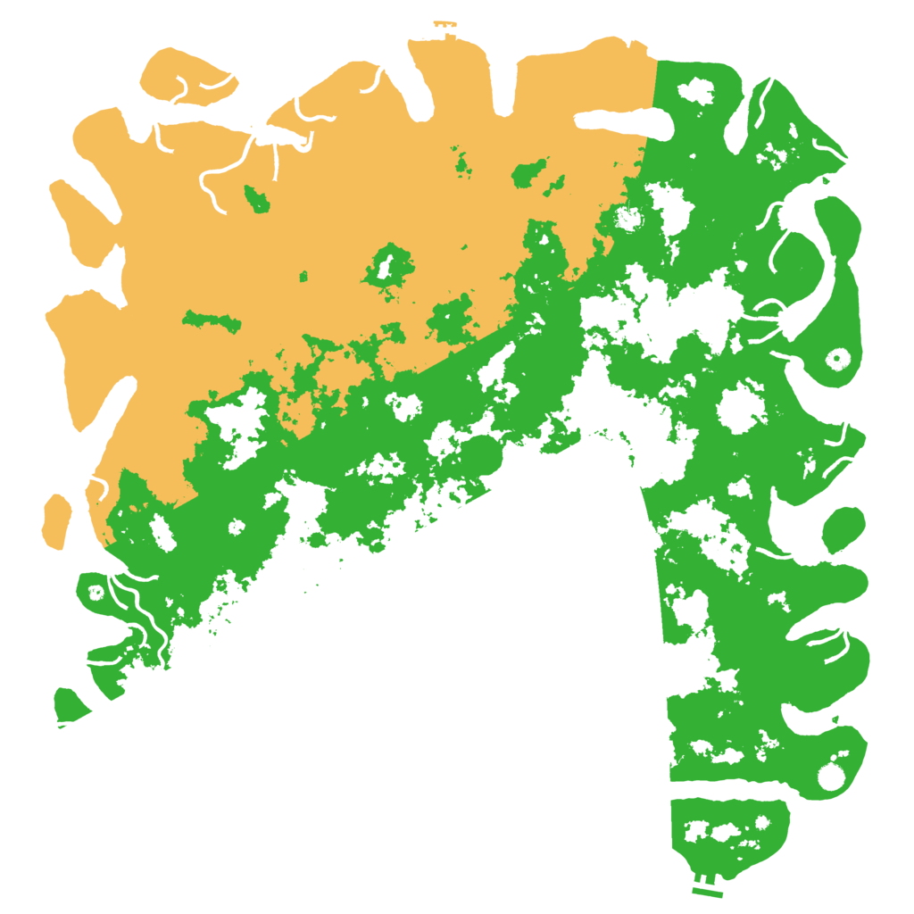Biome Rust Map: Procedural Map, Size: 6000, Seed: 72884