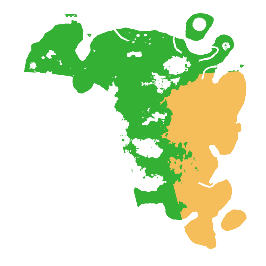 Biome Rust Map: Procedural Map, Size: 3500, Seed: 89372043