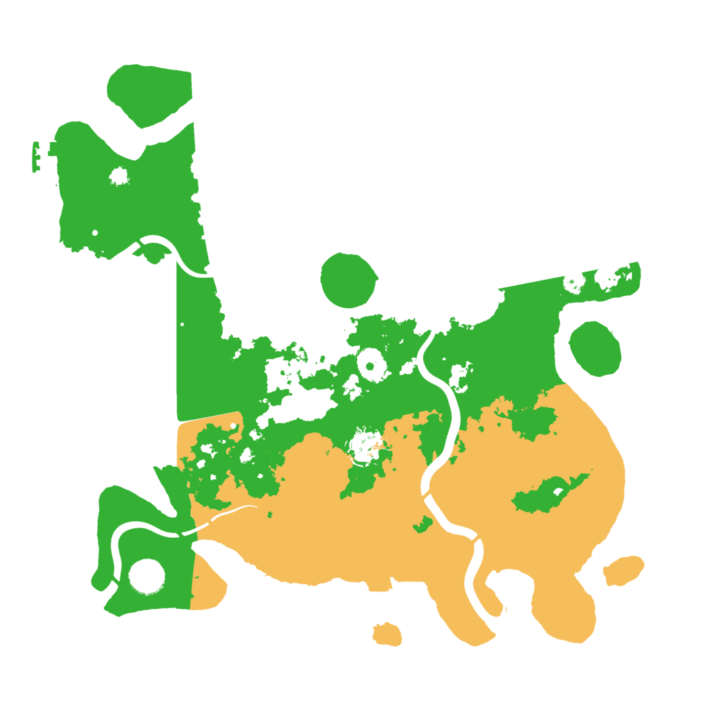 Biome Rust Map: Procedural Map, Size: 3500, Seed: 89372044