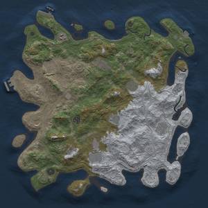 Thumbnail Rust Map: Procedural Map, Size: 4250, Seed: 986481698, 19 Monuments