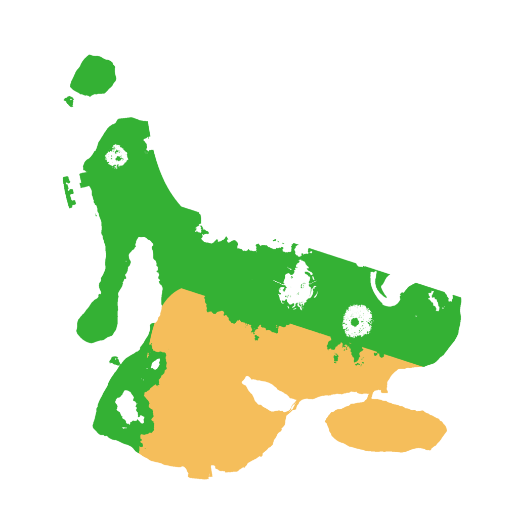 Biome Rust Map: Procedural Map, Size: 2500, Seed: 1544350249