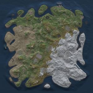 Thumbnail Rust Map: Procedural Map, Size: 4250, Seed: 15037, 19 Monuments