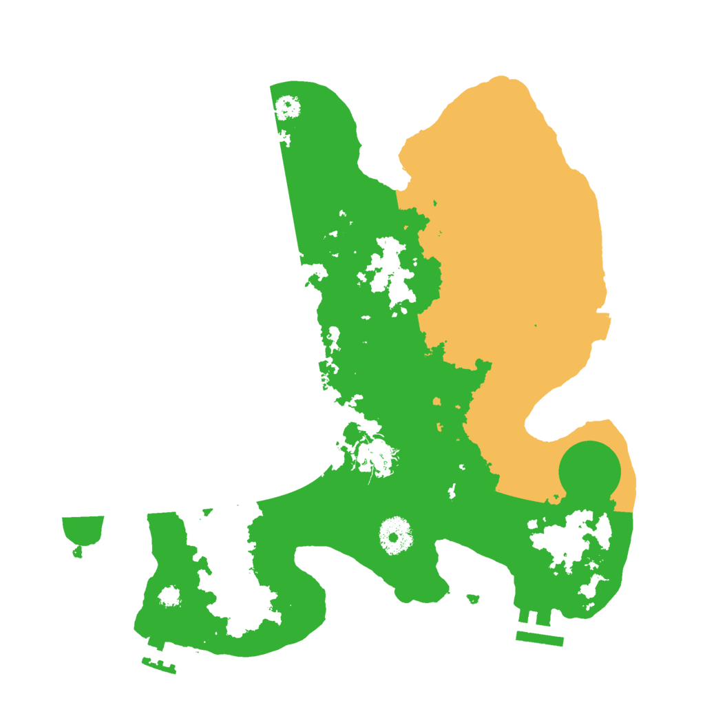 Biome Rust Map: Procedural Map, Size: 3000, Seed: 10491