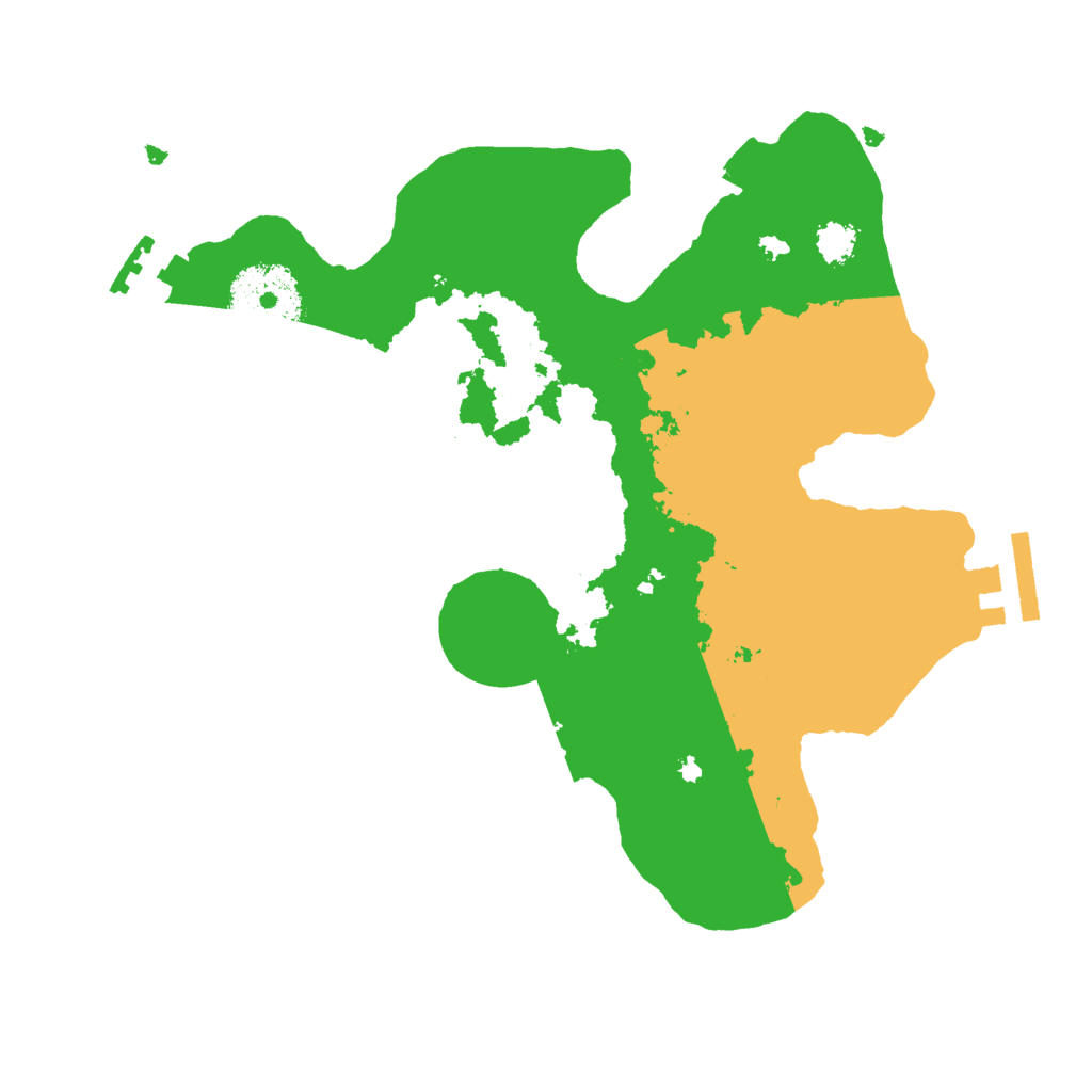 Biome Rust Map: Procedural Map, Size: 2500, Seed: 728632513