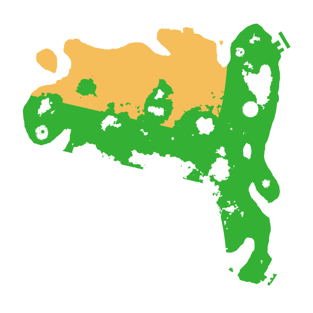 Biome Rust Map: Procedural Map, Size: 3500, Seed: 34939393