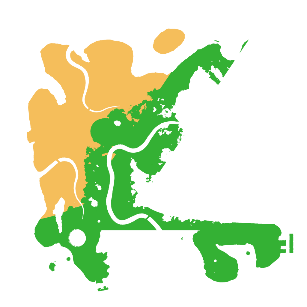 Biome Rust Map: Procedural Map, Size: 3200, Seed: 308635197