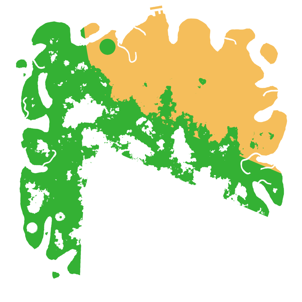 Biome Rust Map: Procedural Map, Size: 5000, Seed: 934185521