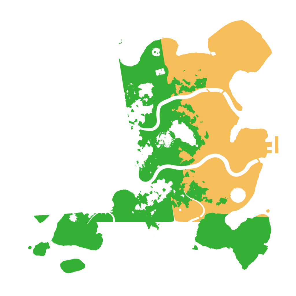 Biome Rust Map: Procedural Map, Size: 3500, Seed: 712720830