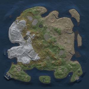 Thumbnail Rust Map: Procedural Map, Size: 3500, Seed: 1904806515, 17 Monuments