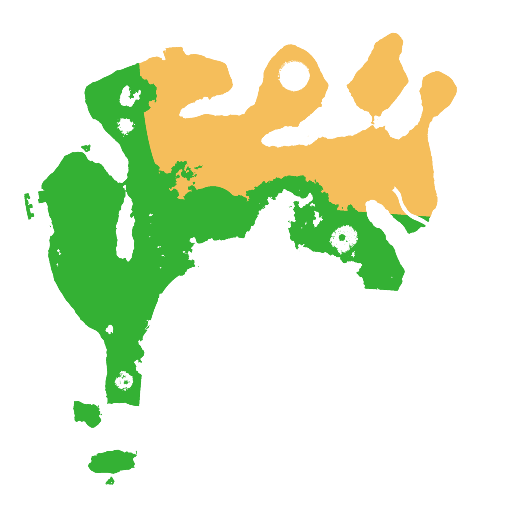 Biome Rust Map: Procedural Map, Size: 3000, Seed: 570106666