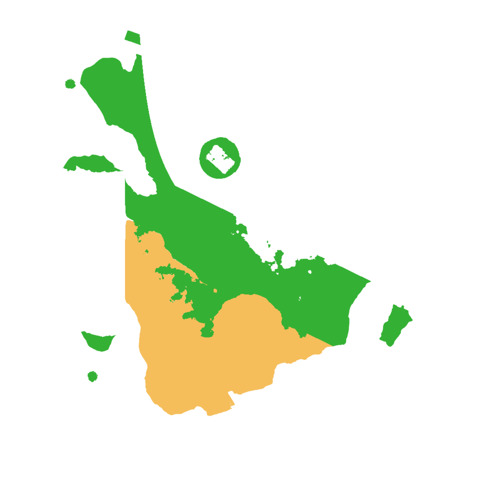 Biome Rust Map: Procedural Map, Size: 2000, Seed: 200200