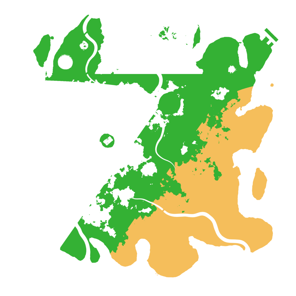 Biome Rust Map: Procedural Map, Size: 3600, Seed: 2225