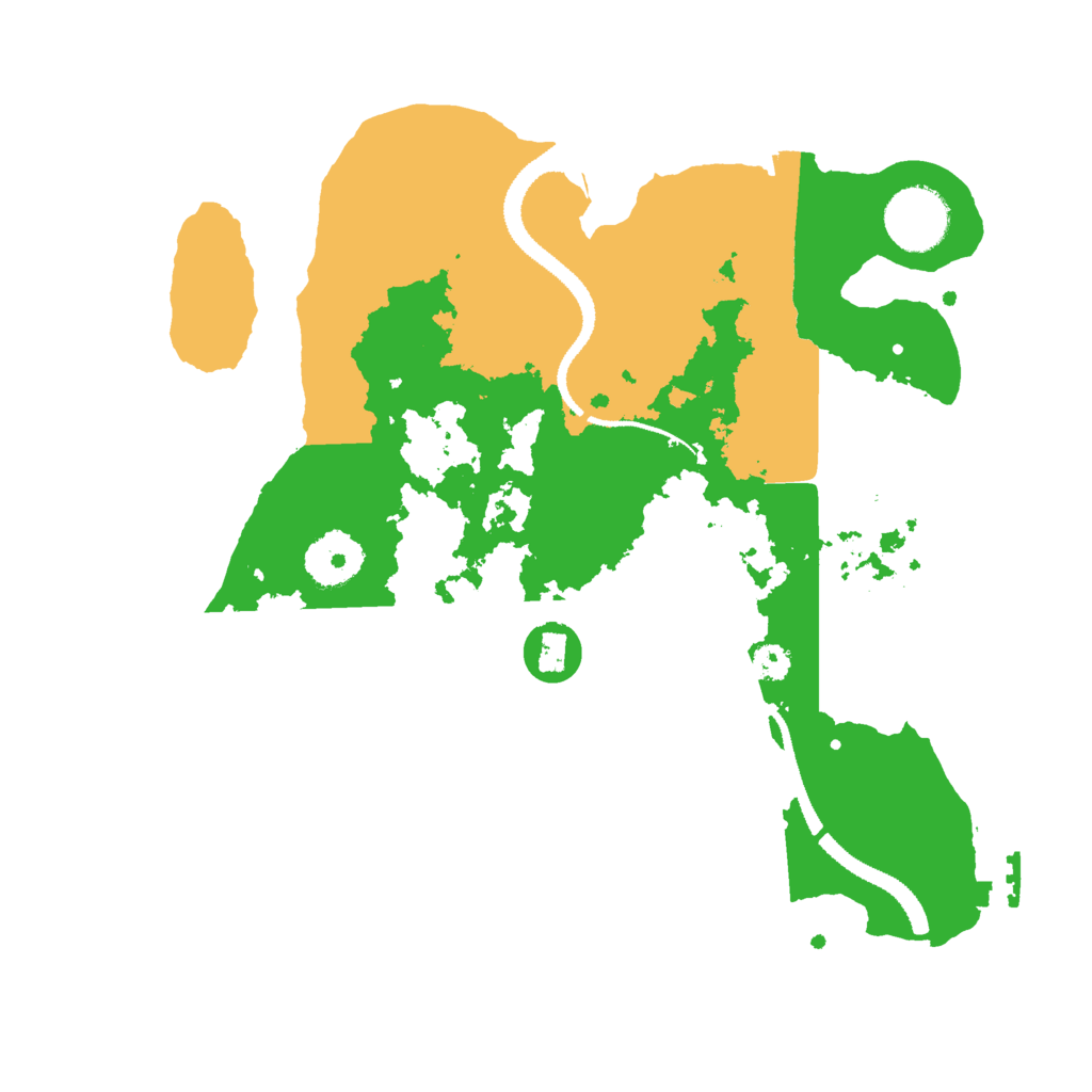 Biome Rust Map: Procedural Map, Size: 3000, Seed: 4623223