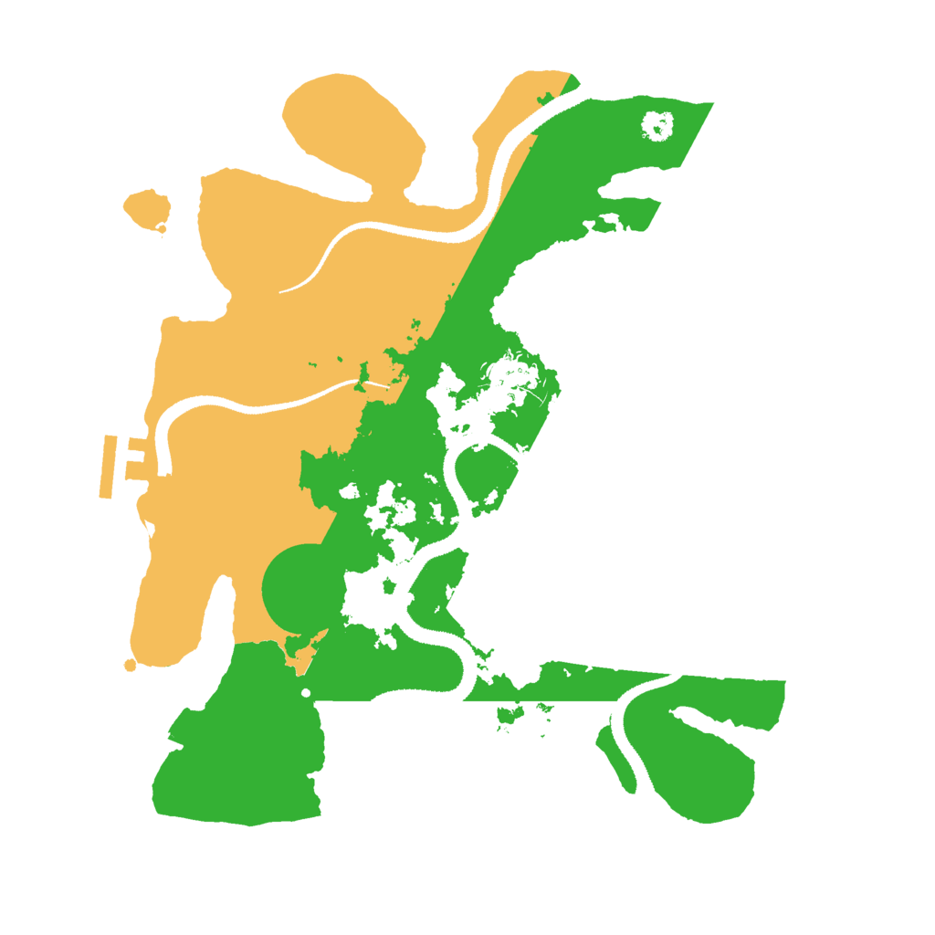Biome Rust Map: Procedural Map, Size: 3000, Seed: 41303273