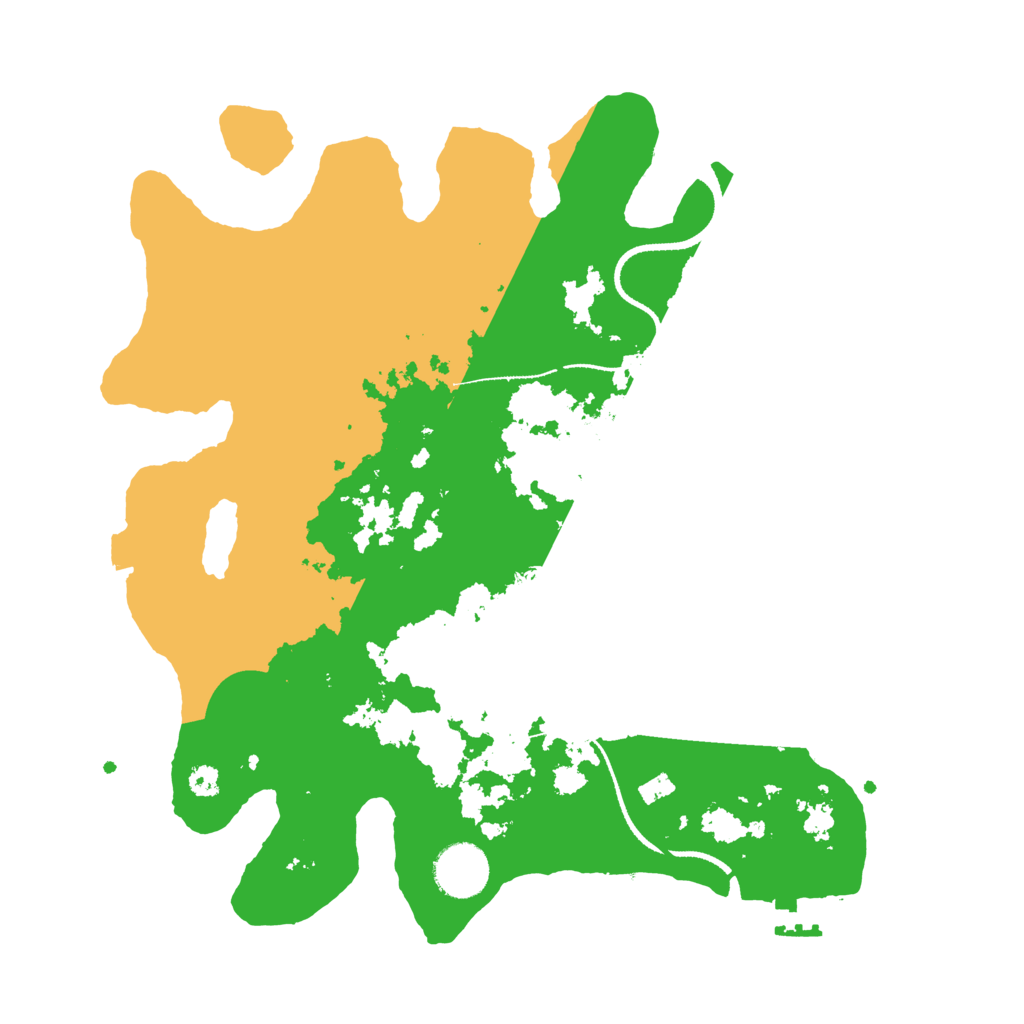 Biome Rust Map: Procedural Map, Size: 3300, Seed: 1216318505