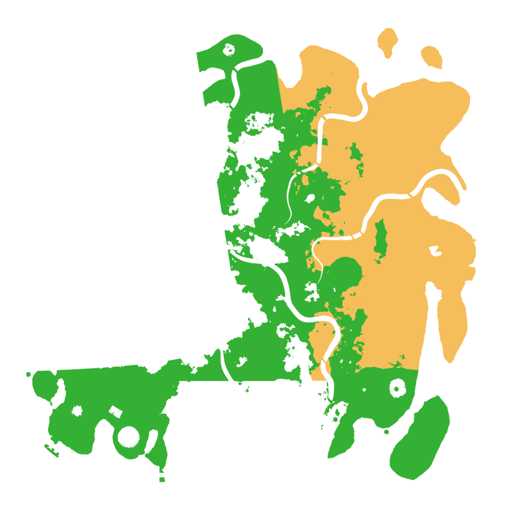 Biome Rust Map: Procedural Map, Size: 4300, Seed: 42819121