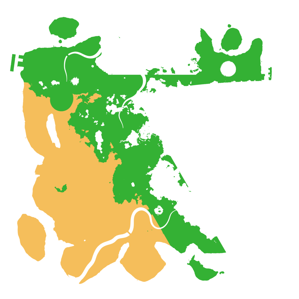 Biome Rust Map: Procedural Map, Size: 3500, Seed: 667905707