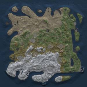 Thumbnail Rust Map: Procedural Map, Size: 4250, Seed: 1536557196, 19 Monuments