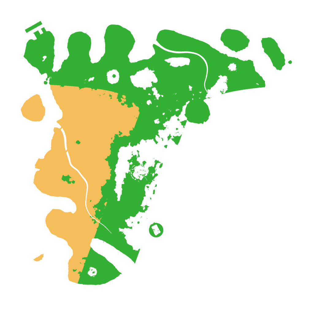 Biome Rust Map: Procedural Map, Size: 3500, Seed: 1670046953