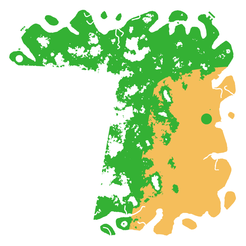 Biome Rust Map: Procedural Map, Size: 6000, Seed: 30709