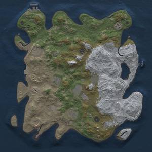 Thumbnail Rust Map: Procedural Map, Size: 4000, Seed: 275674381, 19 Monuments