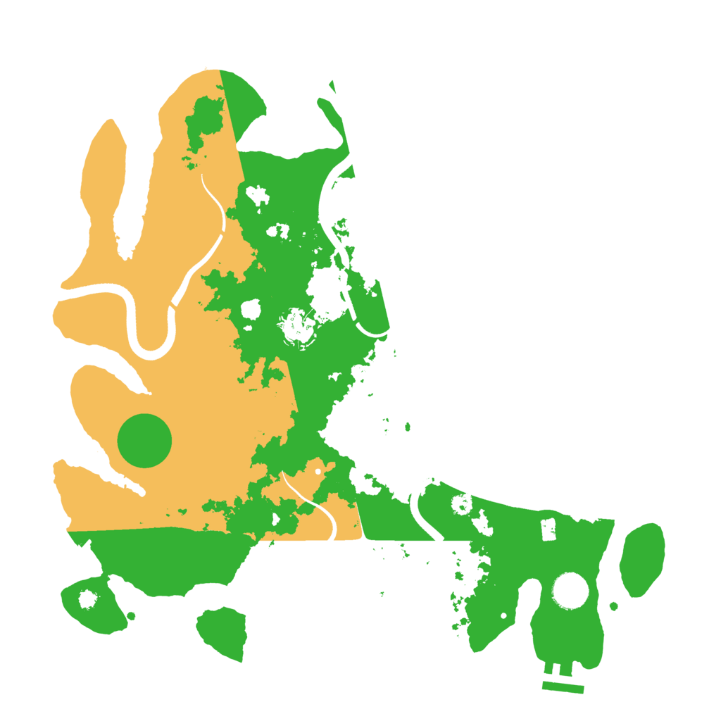 Biome Rust Map: Procedural Map, Size: 3500, Seed: 2022309700