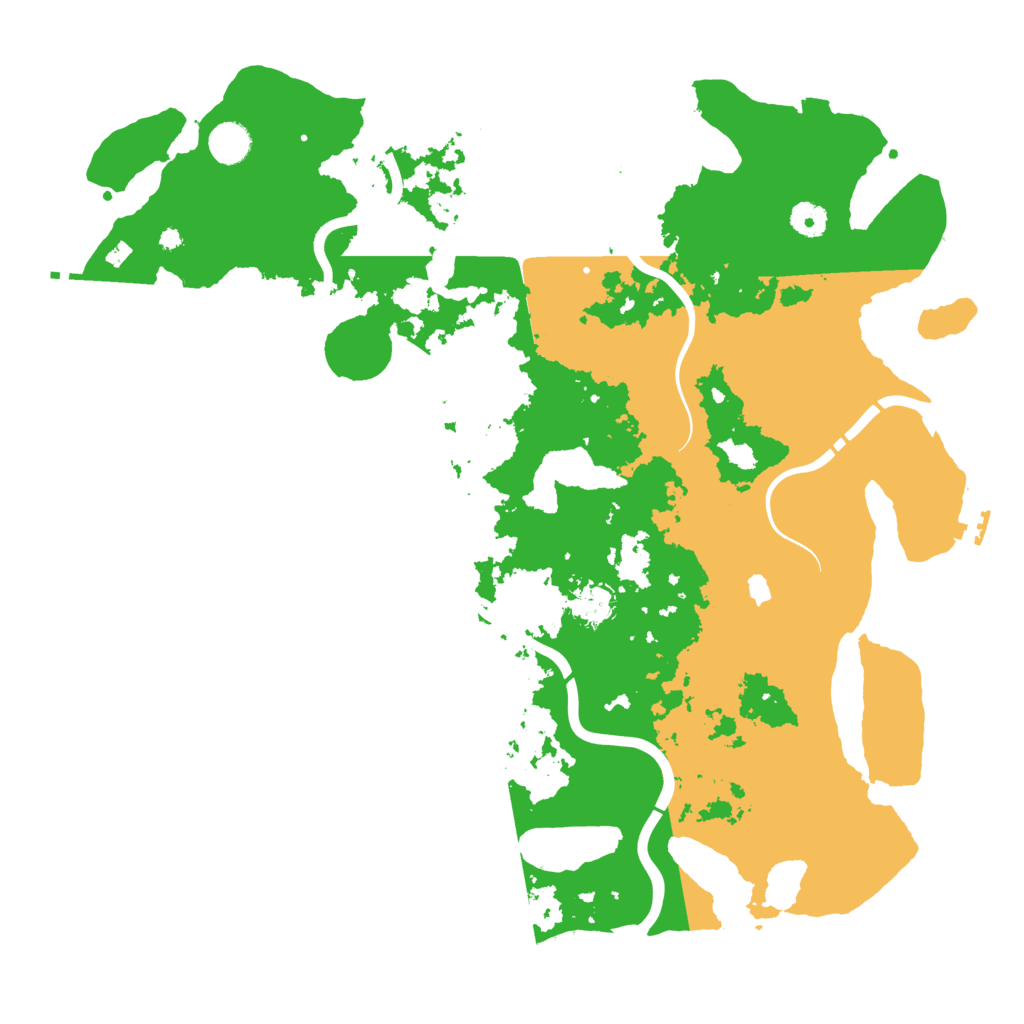 Biome Rust Map: Procedural Map, Size: 4300, Seed: 92730648