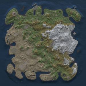 Thumbnail Rust Map: Procedural Map, Size: 4250, Seed: 916865797, 19 Monuments