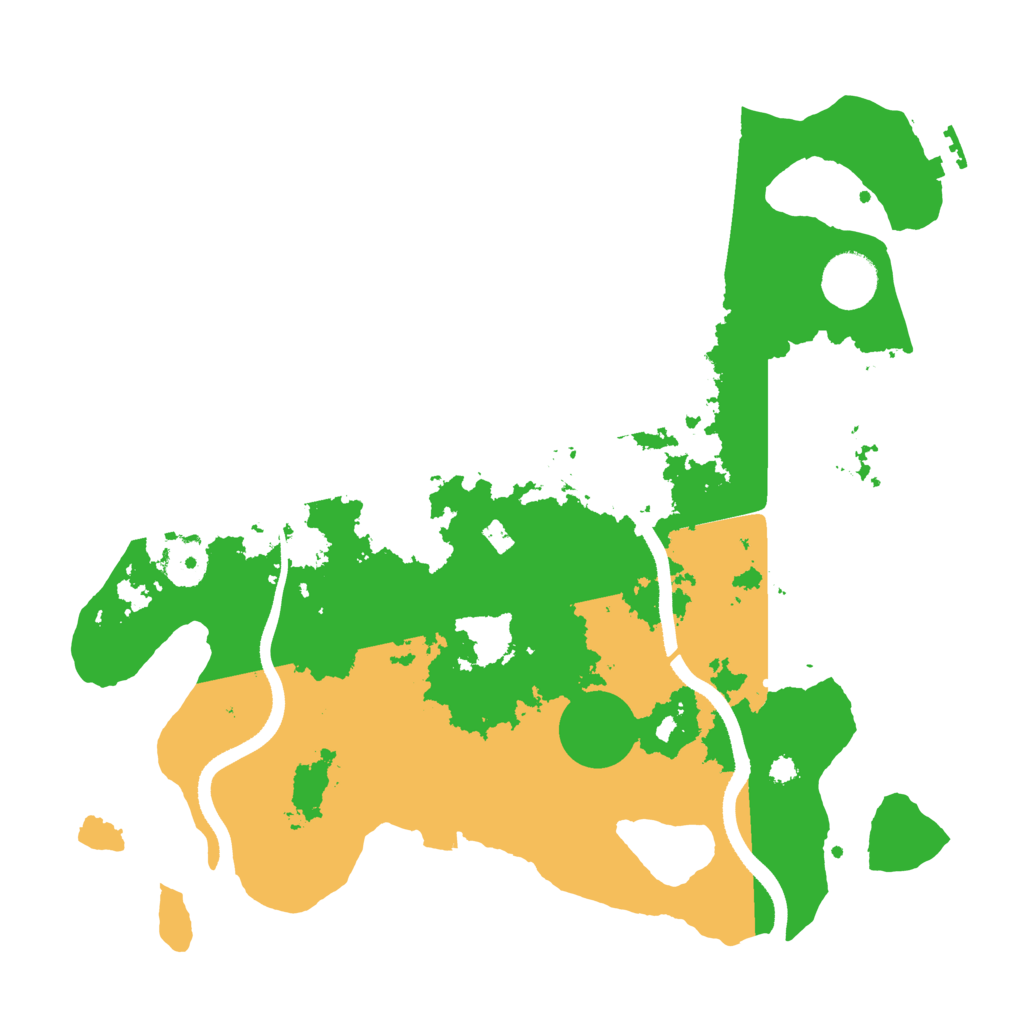 Biome Rust Map: Procedural Map, Size: 3500, Seed: 592831915