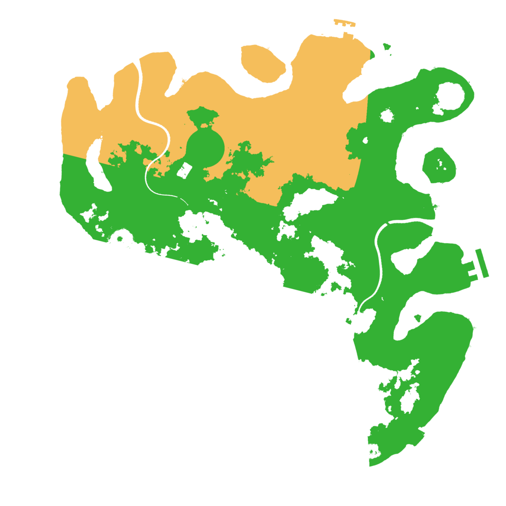 Biome Rust Map: Procedural Map, Size: 3500, Seed: 195482414