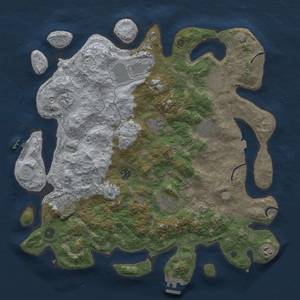 Thumbnail Rust Map: Procedural Map, Size: 4200, Seed: 4009000, 18 Monuments