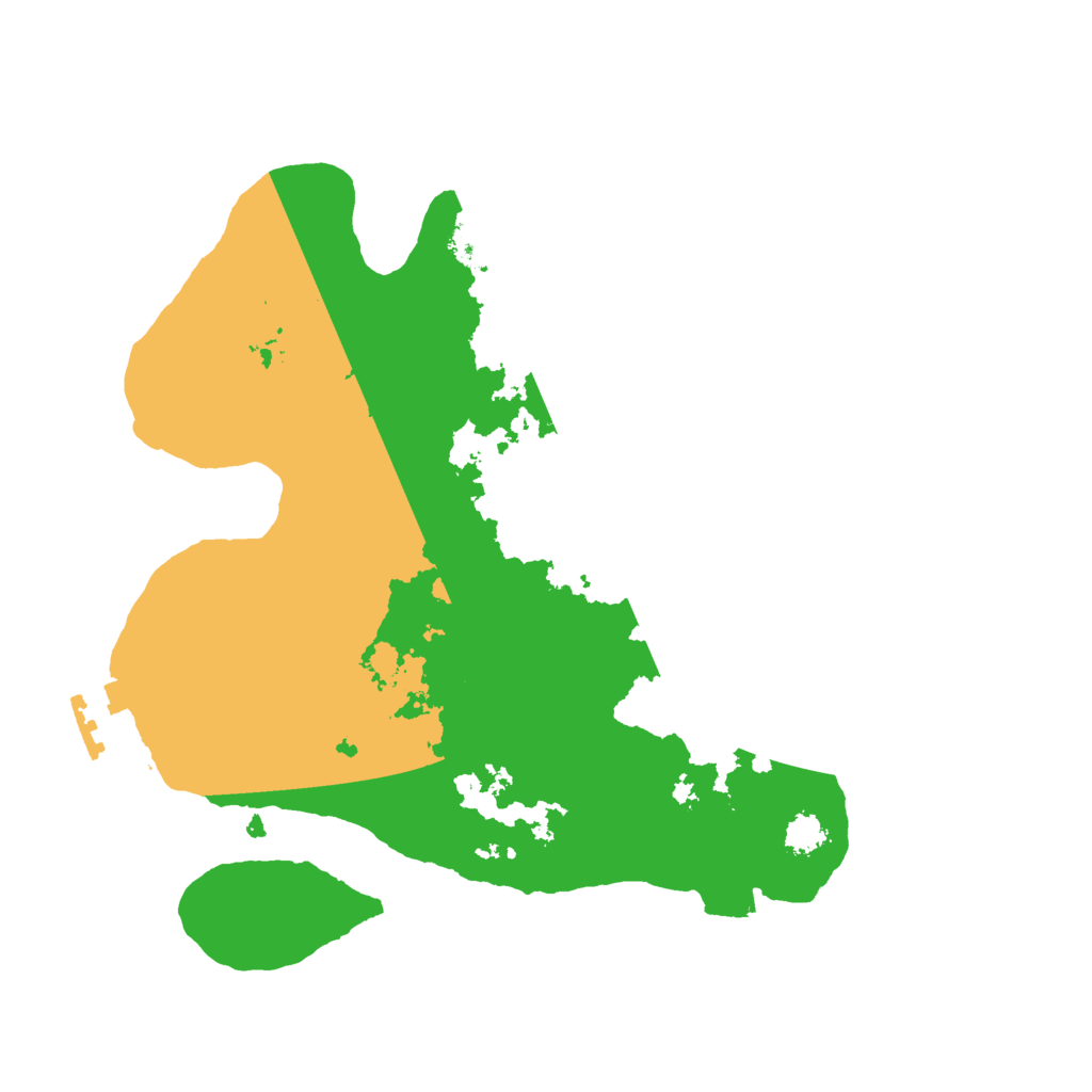 Biome Rust Map: Procedural Map, Size: 2500, Seed: 535578604