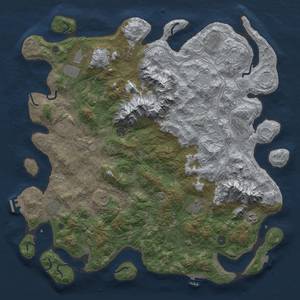 Thumbnail Rust Map: Procedural Map, Size: 5000, Seed: 49501, 19 Monuments