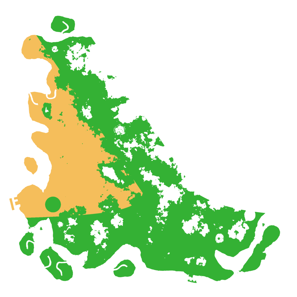 Biome Rust Map: Procedural Map, Size: 5000, Seed: 49501