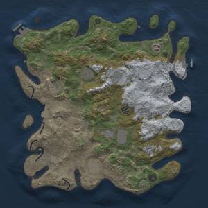 Thumbnail Rust Map: Procedural Map, Size: 3850, Seed: 974867335, 18 Monuments